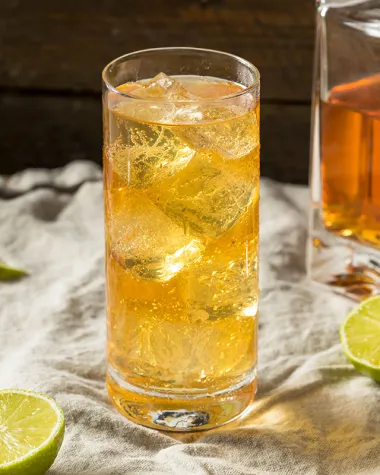Rum And Ginger Drink