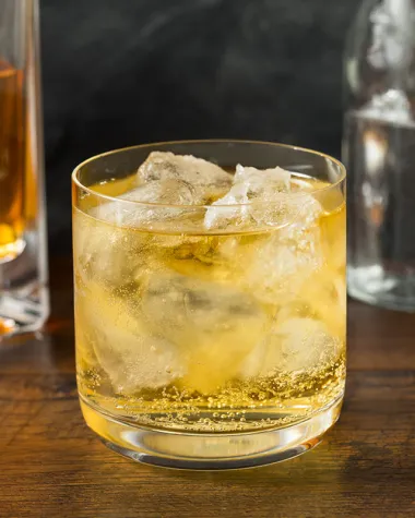 Bourbon And Soda Drink